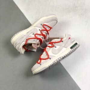 Nike Dunk Low Off-White Lot 30 Sail/Neutral Grey For Men, Men’s Shoes DM1602-122