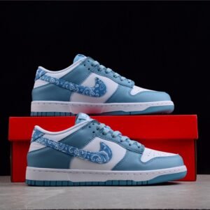 Nike Wmns Dunk Low Vintage White-Blue Sneaker For Men, Men’s Shoes