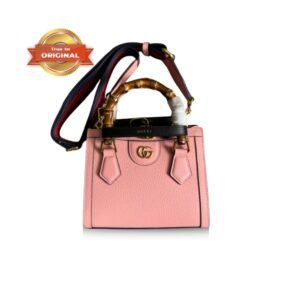 [True-to-ORIGINAL] Gucci Diana Mini Tote Bag Pink For Women, Women's Bags 7.9in/20cm GG ‎702732 U3ZDT 5479