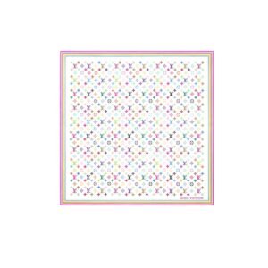 Louis Vuitton LV x TM Monogram Multicolor Square 90 Blanc For Women - M94967