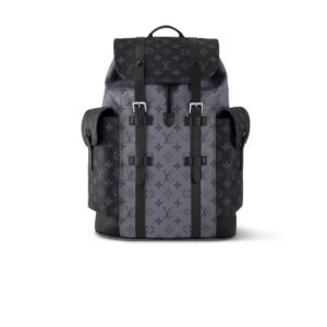 Louis Vuitton Christopher MM Monogram Eclipse Black For Men 17.3in/44cm M45419