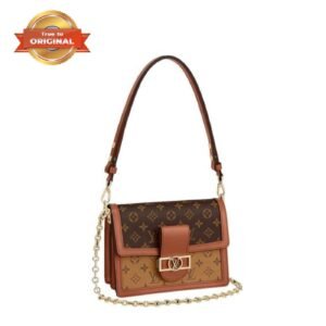 [True-to-ORIGINAL] Louis Vuitton Dauphine MM Monogram Brown For Women 9.8/25cm LV M45958