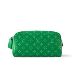 Louis Vuitton Dopp Kit Bag Green For Men 11in/28cm M31013