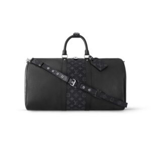 Louis Vuitton Keepall Bandoulière 50 Bag Black For Men 19,7in/50cm M53763