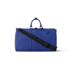 Louis Vuitton Keepall Bandoulière 50 Bag Blue For Men 19,7in/50cm M23141