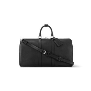 Louis Vuitton Keepall Bandoulière 50 Bag Black For Men 19,7in/50cm M33400