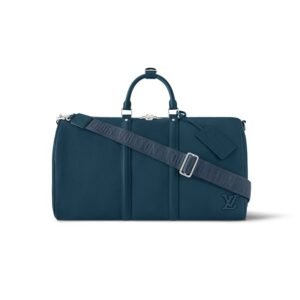 Louis Vuitton Keepall Bandoulière 50 Bag Dark Blue For Men 19,7in/50cm M23727