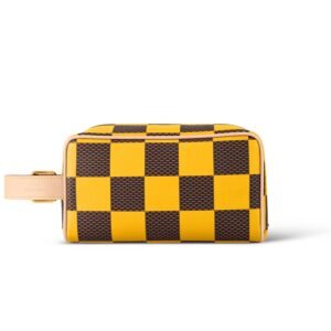 Louis Vuitton Locker Dopp Kit Yellow For Men 9.1 Inches/ 23 Cm N40567