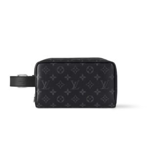 Louis Vuitton Locker Dopp Kit Black For Men 9.1 Inches/ 23 Cm M83113