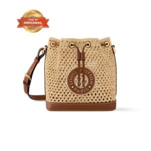 [True-to-ORIGINAL] Louis Vuitton Noé BB Bucket Bag Tan For Women 8.7in/22cm M24722