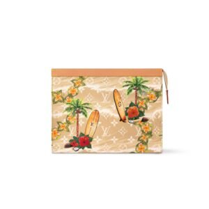 Louis Vuitton Pochette Voyage Bag Yellow For Men 10,6in/27cm M83465