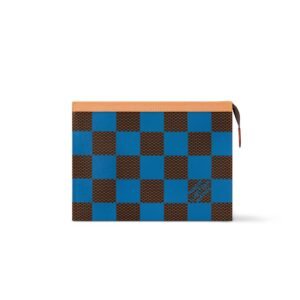 Louis Vuitton Pochette Voyage Bag Blue For Men 10,6in/27cm N40539