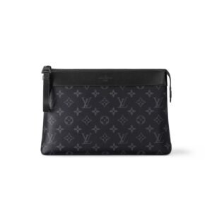 Louis Vuitton Pochette Voyage Souple Black Bag For Men 11.2in/30cm M82543