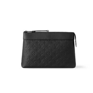 Louis Vuitton Pochette Voyage Souple Black Bag For Men 11.2in/30cm M82545