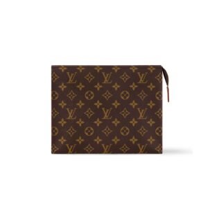 Louis Vuitton Toiletry Pouch Bag Brown For Men 7,9in/20cm M83547