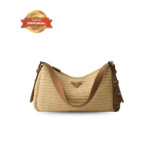 [True-to-ORIGINAL] Prada Small Aimée Large Bag Natural For Women 34cm/13in - 1BC247_2MG3_F0018_V_OOO