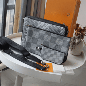 Louis Vuitton Trio Messenger Damier Eclipse Reverse For Men, Men's Bags, Shoulder And Crossbody Bags 9.8in/25cm LV M69443