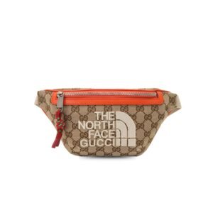Gucci The North Face x Gucci Belt Bag Beige And Ebony Original GG Canvas 650299 GY5UN 8895