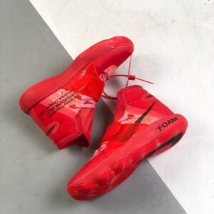 Nike Off-White React Hyperdunk 2017 Flyknit in Red Sneaker For Men, Men’s Shoes AJ4578-600