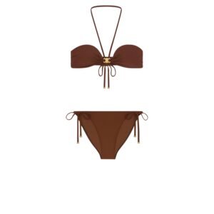 Celine Triomphe Balconette Bikini Brown For Women RZ00C152C.19AF