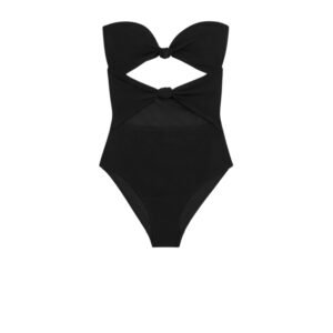 Celine Triomphe Swimsuit With Bows Black For Women RZ009152C.38NO