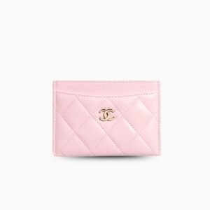 Chanel Classic Card Holder Light Pink 4.4in/11cm For Women AP0213-Y04059-NADOE