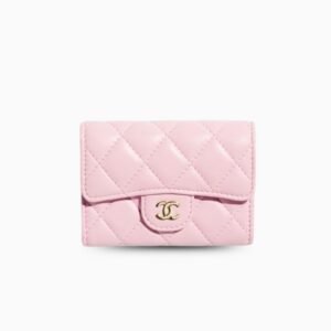 Chanel Classic Flap Card Holder Light Pink 4.5in/11.5cm For Women AP4096-Y04059-NADOE