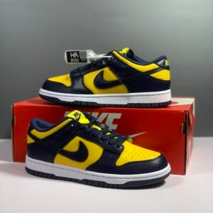 Nike Wmns Dunk Low Vintage Black-Yellow Sneaker For Men, Men’s Shoes