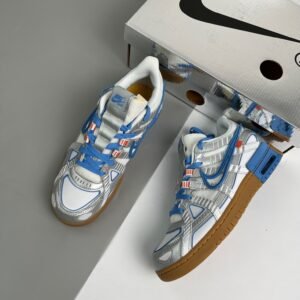 Nike Air Rubber Dunk Off-White UNC White/University Blue-White For Men, Men’s Shoes CU6015-100