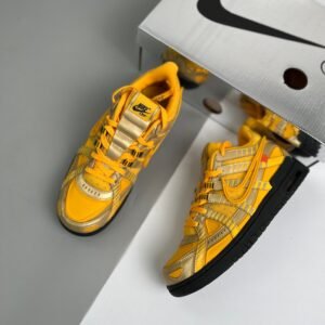 Nike Air Rubber Dunk Off-White University Gold-Black For Men, Men’s Shoes CU6015-700