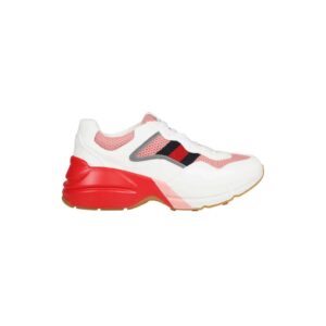 Gucci GG Rhyton Sneaker Pink And Red For Men