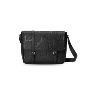 Gucci GG Jumbo Medium Messeger Bag Black For Men 12.2in/31cm 760234 AABY0 1000