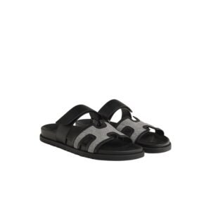 Hermes Chypre Sandal Prunoir/Noir For Men - H251888ZHPN390