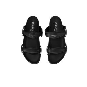 Louis Vuitton Bom Dia Comfort Mule Black For Women 1AHLOQ