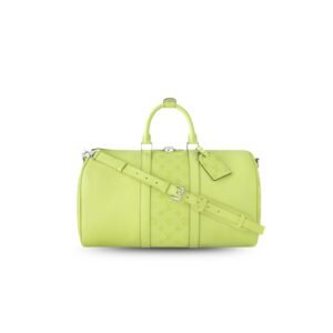 Louis Vuitton Keepall Bandoulière 45 Lemon Yellow For Men 17.7in/45cm M14124