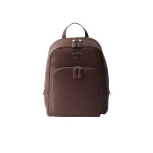Prada Leather Backpack Bag Sienna For Men 40.5cm/16in - 2VZ102_2BBE_F0038_V_DOO