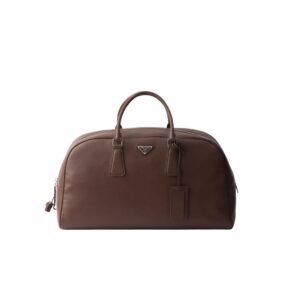 Prada Leather Duffle Bag Sienna For Men 50cm/20in – 2VC049_2BBE_F0038_V_OOO