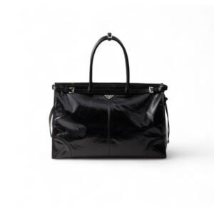 Prada Leather Tote Bag Black For Men 19.7in/50cm 2VG128_2CYR_F0002_V_OOO