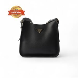 [True-to-ORIGINAL] Prada Medium Leather Bag Black For Women 11in/28cm 1BC073_2DKV_F0632_V_7NO