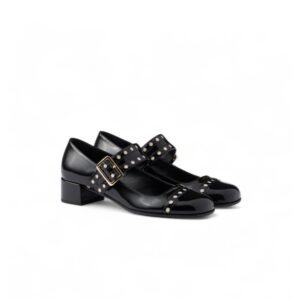 Prada Patent Leather Mary Jane Pumps Black For Women 1I816N_069_F0002_F_035
