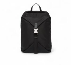 Prada Re-Nylon And Leather Backpack Black For Men 11.4in/29cm 2VZ028_2DMG_F0002_V_OOO