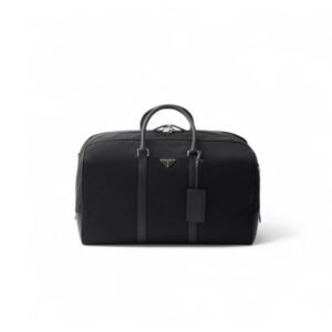 Prada Re-Nylon And Leather Duffle Bag For Men 19.7in/50cm 2VC007_2DMH_F0002_V_XOO