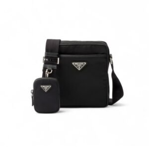 Prada Re-Nylon And Leather For Men 6.7in/17cm 2VH112_2DMH_F0002_V_XOP